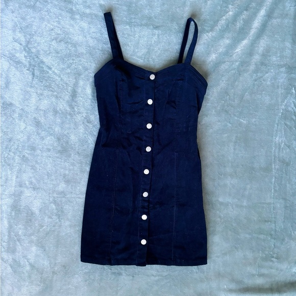 NWT Pacsun Corduroy Button Up Mini Dress - Picture 5 of 9